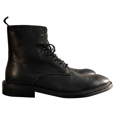 Pre-owned The Kooples Spring Summer 2019 Black Leather Boots