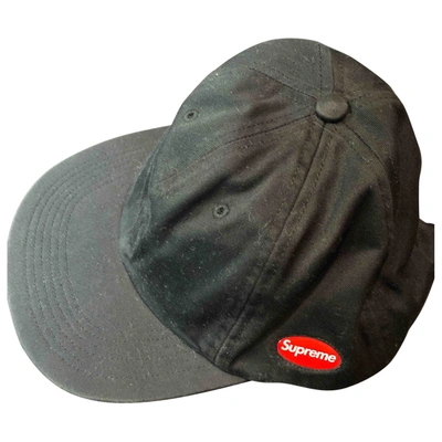 Pre-owned Supreme Hat In Black