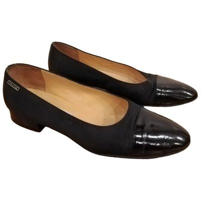 Pre-owned Celine Black Patent Leather Ballet Flats