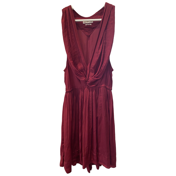 Pre-owned Isabel Marant Étoile Red Silk Dress | ModeSens