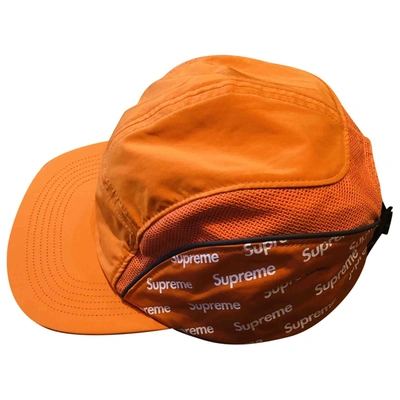 Pre-owned Supreme Hat In Orange