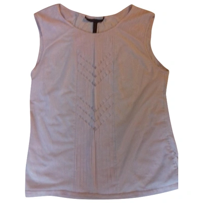 Pre-owned Bcbg Max Azria Pink Polyester Top