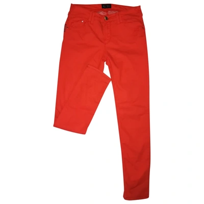 Pre-owned Armani Jeans Slim Jeans In Orange