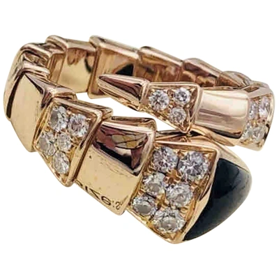 Pre-owned Bulgari Serpenti Ring In Gold