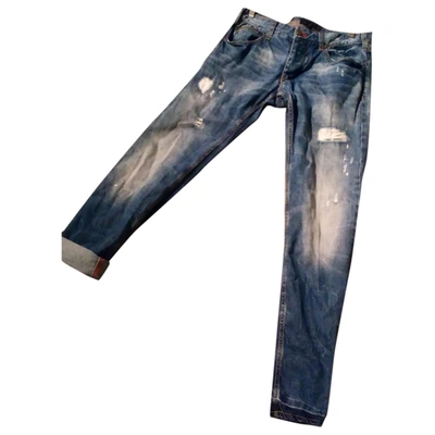 Pre-owned Armani Jeans Blue Cotton Jeans