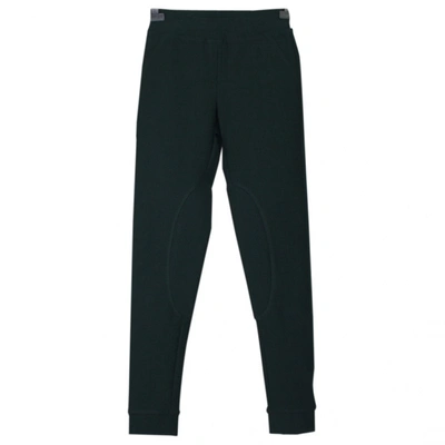 Pre-owned Lanvin Green Cotton Trousers