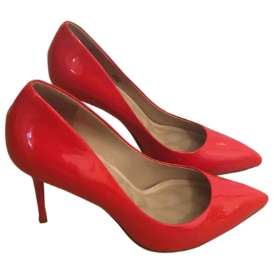 Pre-owned Brian Atwood Patent Leather Heels In Red