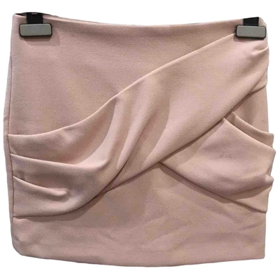 Pre-owned Maje Spring Summer 2018 Mini Skirt In Pink