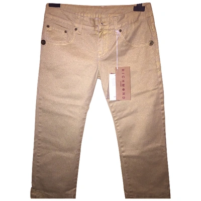 Pre-owned John Richmond Short Jeans In Gold