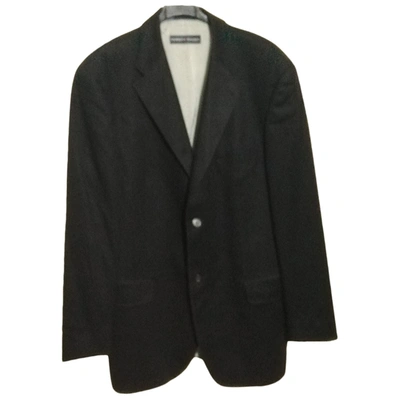 Pre-owned Tommy Hilfiger Wool Waistcoat In Black