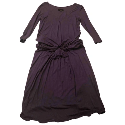 Pre-owned Emporio Armani Mid-length Dress In Purple