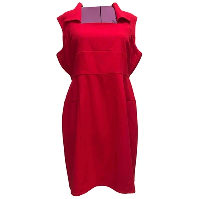 Pre-owned Andrew Marc Mid-length Dress In Red