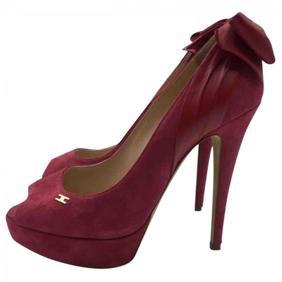 Pre-owned Elisabetta Franchi Heels In Red
