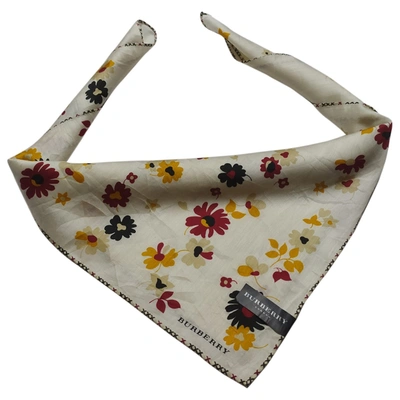Pre-owned Burberry Silk Handkerchief In Multicolour