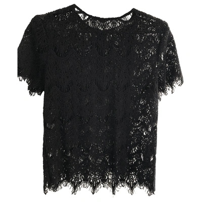 Pre-owned Alice And Olivia Black Cotton Top