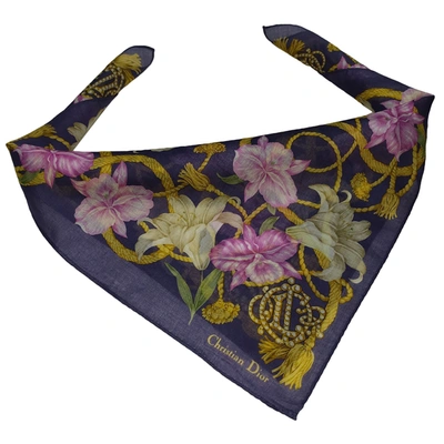 Pre-owned Dior Silk Handkerchief In Multicolour