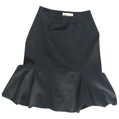 Pre-owned Blumarine Wool Mid-length Skirt In Black