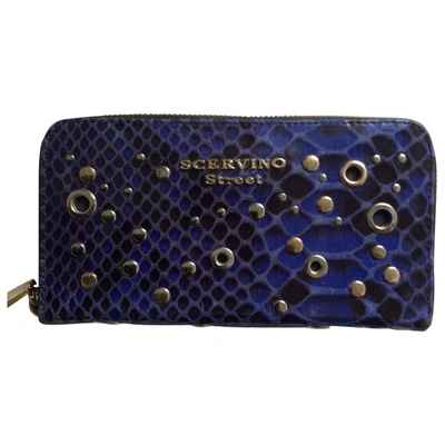 Pre-owned Ermanno Scervino Leather Wallet In Blue
