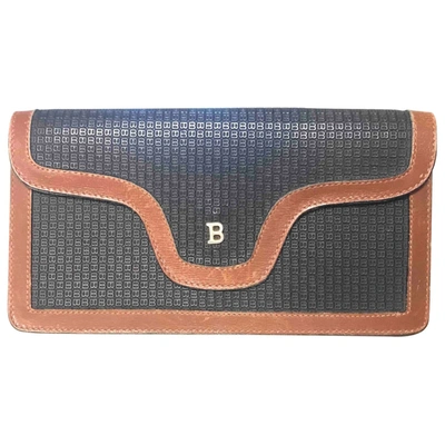 Pre-owned Bally Cloth Wallet In Black