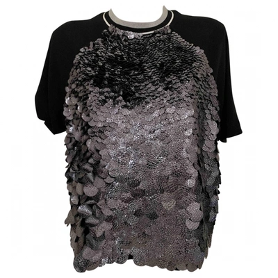 Pre-owned Msgm Glitter Blouse In Black