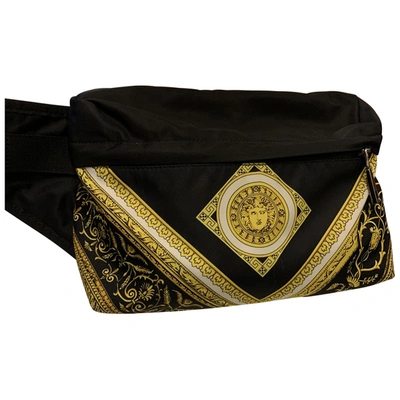 Pre-owned Versace Black Cloth Clutch Bag