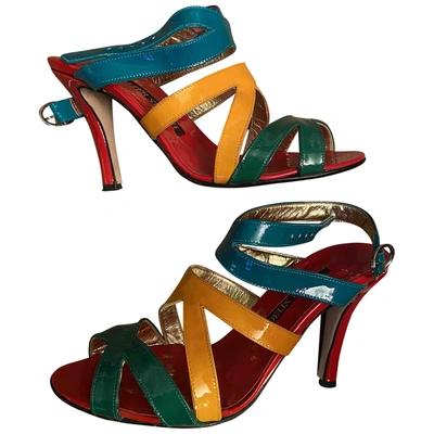 Pre-owned Walter Steiger Patent Leather Heels In Multicolour