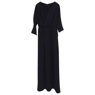 Pre-owned Max Mara Maxi Dress In Blue