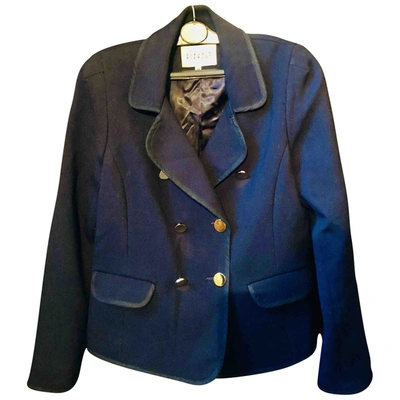 Pre-owned Claudie Pierlot Blue Polyester Jacket