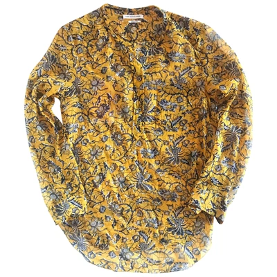 Pre-owned Isabel Marant Étoile Silk Top In Yellow