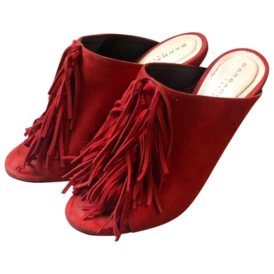 Pre-owned Barbara Bui Red Suede Sandals