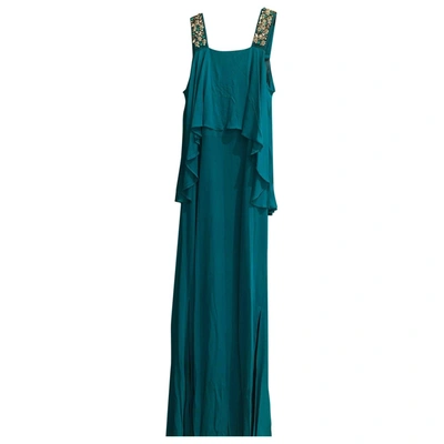 Pre-owned Pinko Maxi Dress In Green