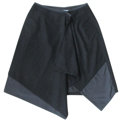 Pre-owned Iro Wool Mid-length Skirt In Black