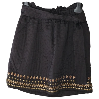 Pre-owned Ulla Johnson Mini Skirt In Black