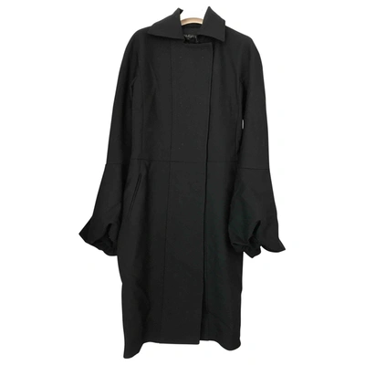 Pre-owned Giambattista Valli Wool Coat In Black