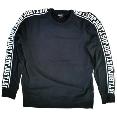 Pre-owned Just Cavalli Black Cotton Knitwear & Sweatshirt