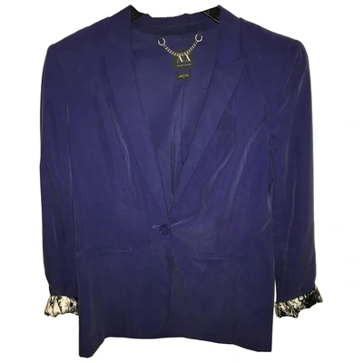 Pre-owned Emporio Armani Purple Cotton Jacket