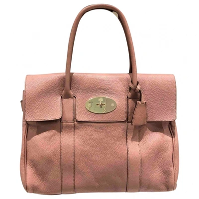 Pre-owned Mulberry Bayswater Leather Handbag In Pink