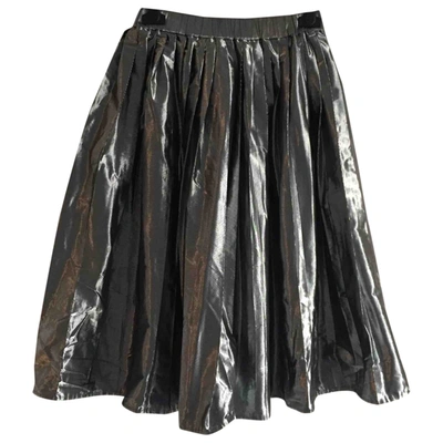 Pre-owned Bonpoint Mid-length Skirt In Metallic