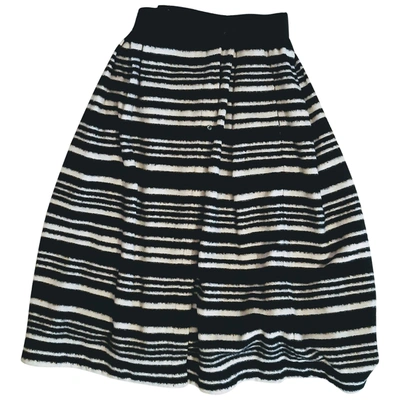 Pre-owned Sara Roka Wool Maxi Skirt In Multicolour
