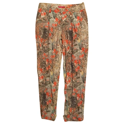 Pre-owned Alice And Olivia Silk Straight Trousers In Other