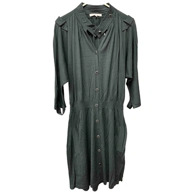 Pre-owned Vanessa Bruno Wool Mid-length Dress In Grey
