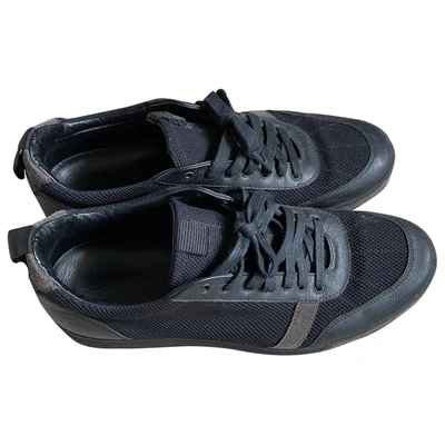 Pre-owned Rag & Bone Leather Low Trainers In Black