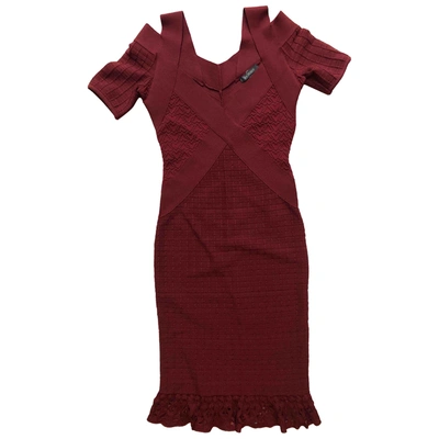Pre-owned Zac Posen Mid-length Dress In Red