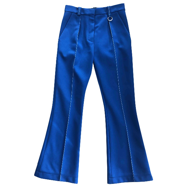 Pre-Owned Louis Vuitton Blue Spandex Trousers | ModeSens