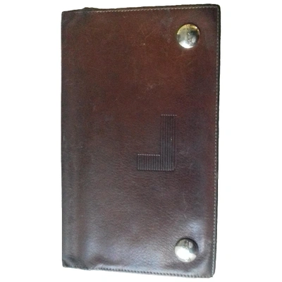 Pre-owned Lancel Leather Wallet In Brown