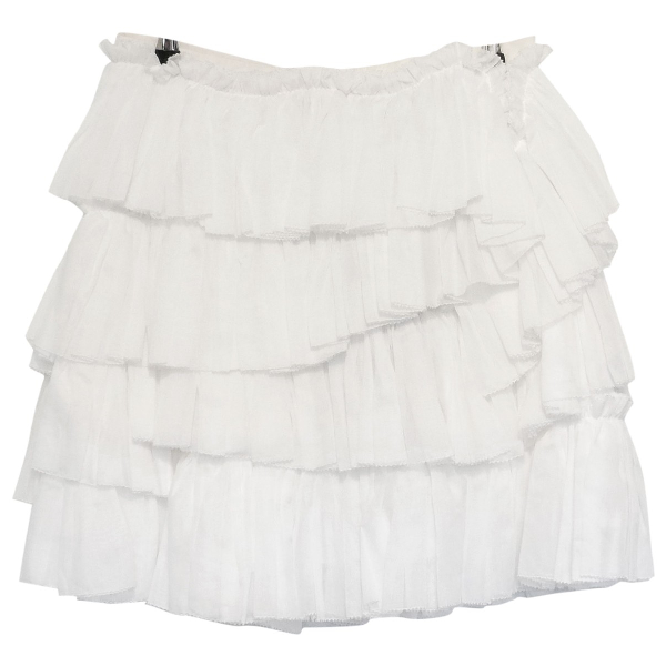 Pre-Owned Louis Vuitton White Cotton Skirt | ModeSens