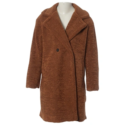 Pre-owned Apparis Faux Fur Coat In Brown