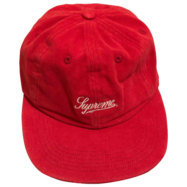 red cotton hat
