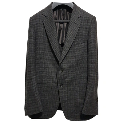 Pre-owned Tom Ford Wool Waistcoat In Anthracite