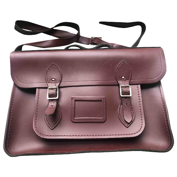 Pre-Owned Cambridge Satchel Company Burgundy Leather Handbag | ModeSens